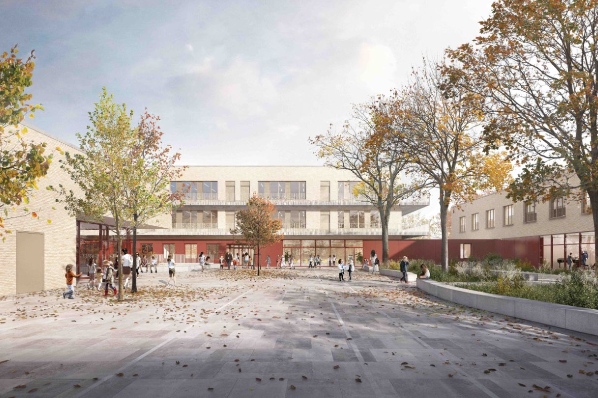 Mehr über den Artikel erfahren Neubau einer 5-zügigen Grundschule mit 3-fach Sporthalle